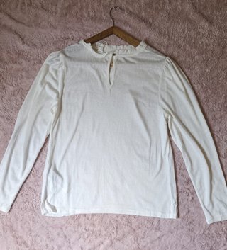 Blusa Blanca Springfield Nueva - Talla L Nuevo