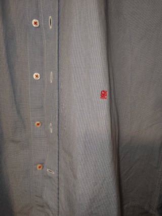 Camisa Carolina Herrera Hombre Azul 15,5