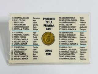 Medalla Copa del Mundo Futbol 1982