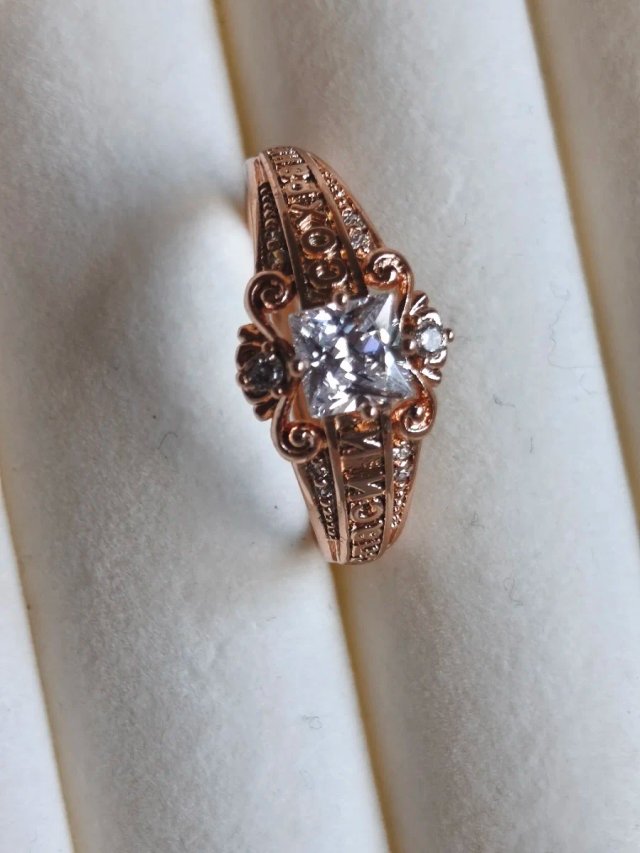 Anillo Chapado Oro 18k Princesa Circonita