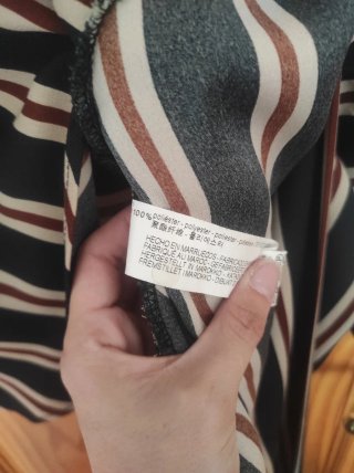 Blusa cruzada Zara rayas
