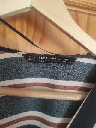 Blusa cruzada Zara rayas
