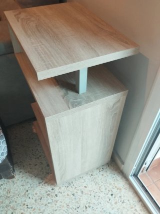 Recibidor/Entradita madera marrón y blanco