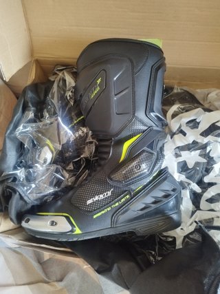 Botas de moto 70° Enduro/Sportbike Negras/Amarilla
