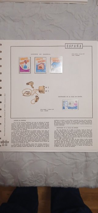 Álbum de sellos 1975-1980