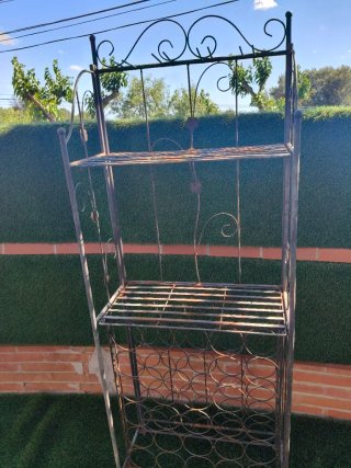 Botellero de acero plegable