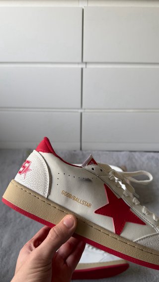 Golden Goose Ball-Star Vermelhas Tam 42