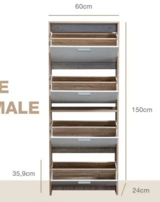 Mueble zapatero alto
