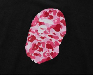 Camiseta Bape Talla M Camuflaje Rosa