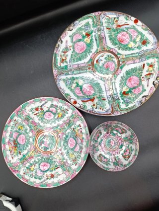 Set vajilla porcelana china platos y cuenco