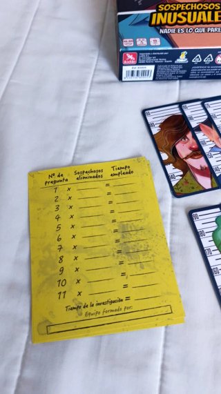 Sospechosos Inusuales juego de mesa