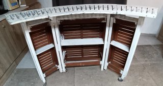 Barra de bar de madera vintage