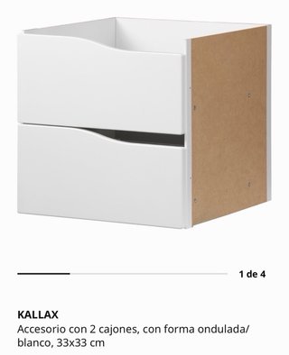 Estantería Kallax Ikea con cajones