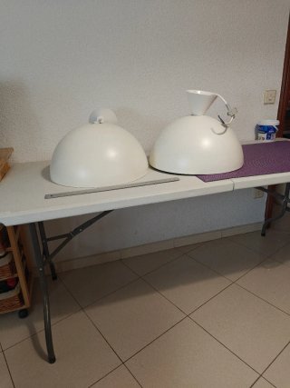 Lámpara Techo Marfil - 22 € cada una