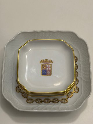 Set 4 Piattini Richard Ginori Marina Militare