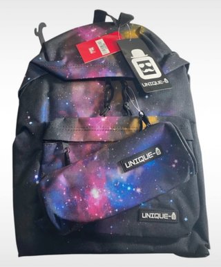 Zaino Unique con astuccio, fantasia galassia