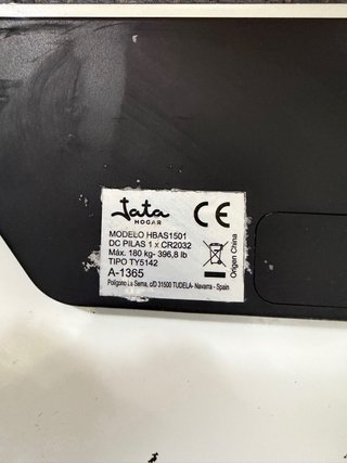 Báscula de baño diagnóstica Jata Hogar HBAS1501