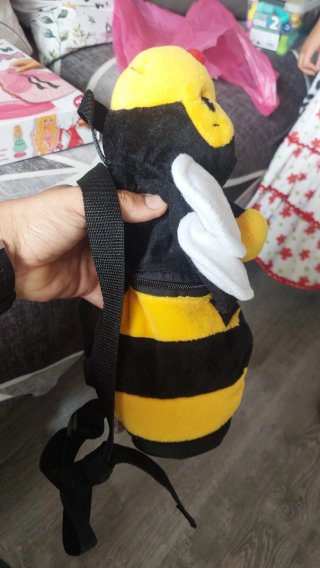 Mochila abeja peluche