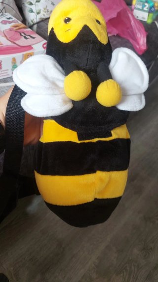 Mochila abeja peluche