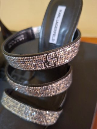 Sandalias Karl Lagerfeld Tacon Brillantes