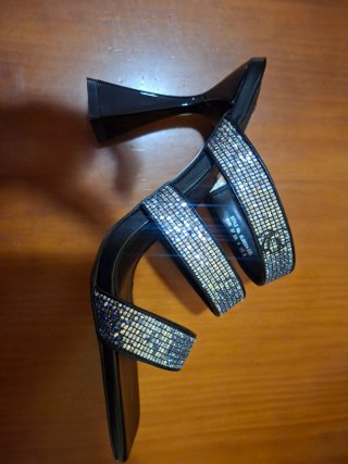 Sandalias Karl Lagerfeld Tacon Brillantes