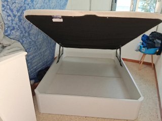 Canapé madera blanco 135x190