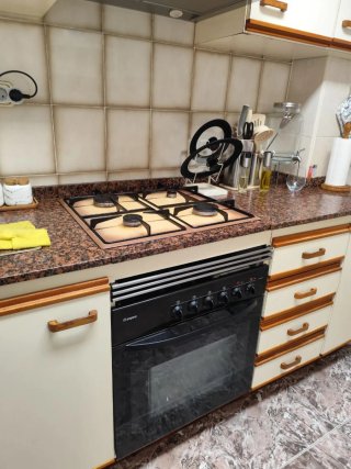 Horno eléctrico y placa de gas Aspes
