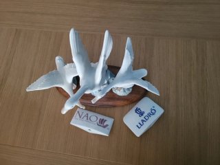 Aves Nao Lladro Porcelana con publicidad