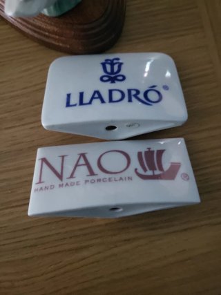 Aves Nao Lladro Porcelana con publicidad