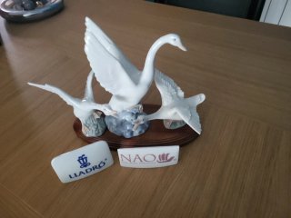 Aves Nao Lladro Porcelana con publicidad