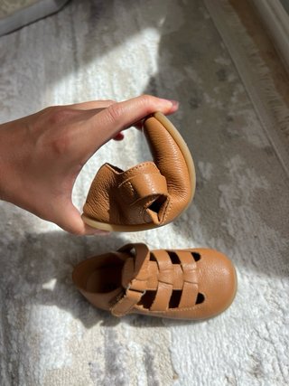 Zapatos niño piel marrón 24 talla