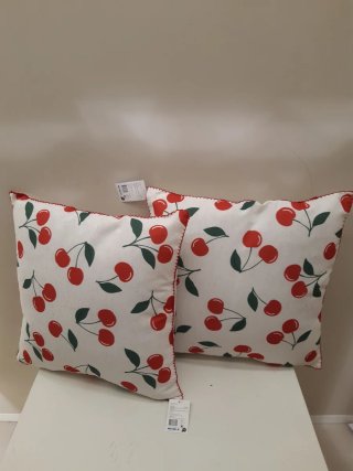 2 Almofadas Decorativas Cerejas