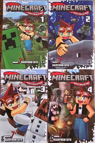 Minecraft fumetti 4 libri