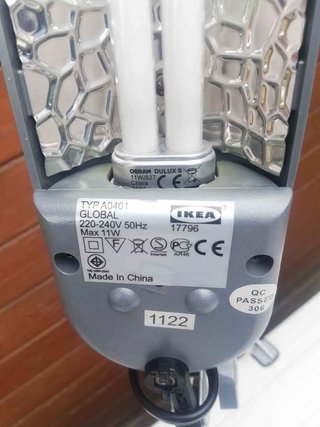 Lampade da scrivania Ikea grigie