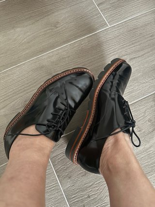 Stuart Weitzman Mocasines de Piel Negros T 34.5