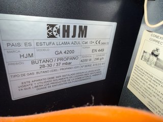 Estufa a gas HJM GA4200 4200W