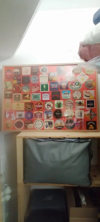 Cuadro Colección Posavasos Mundo Marco grande