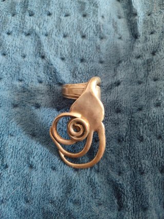 Anillo Diseño Original Plateado