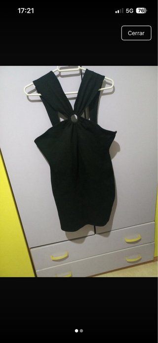 Vestido/Top Negro Zara