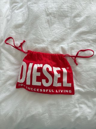 Cinturón Diesel Hebilla Plateada