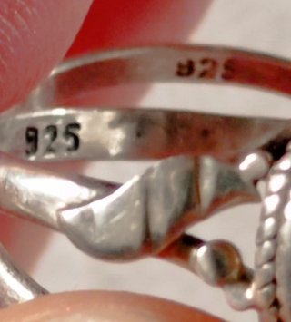 Duo de anillos de plata vintage.