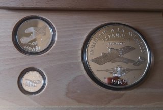 Colección monedas plata Aviación Española