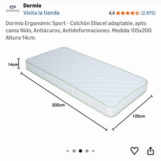 OPORTUNIDAD! Cama COMPLETA 105x200cm