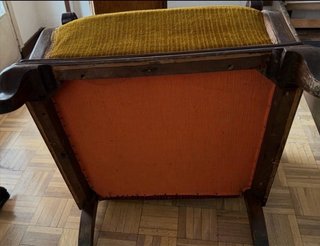Conjunto Silla y Sillón Antiguos Madera -restaurar