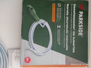 Desatascador tuberías flexible Parkside 3m
