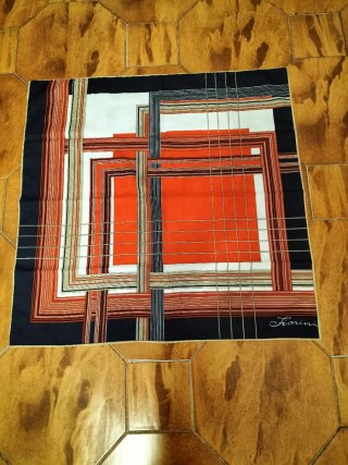 Foulard Fiorini anni 70 geometrico