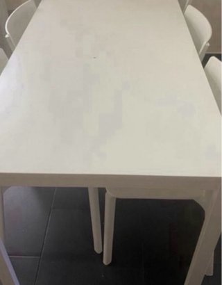 MESA  extensible Ikea blanca 120/180