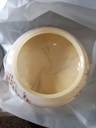 Plafoniera La Murrina Vetro Bianco Marrone