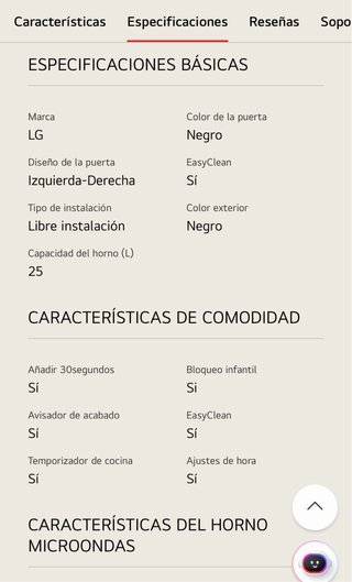 Microondas LG Grill MH6535GDS 1000W 25 Litros