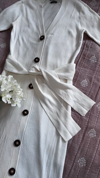 Vestido Massimo Dutti Blanco